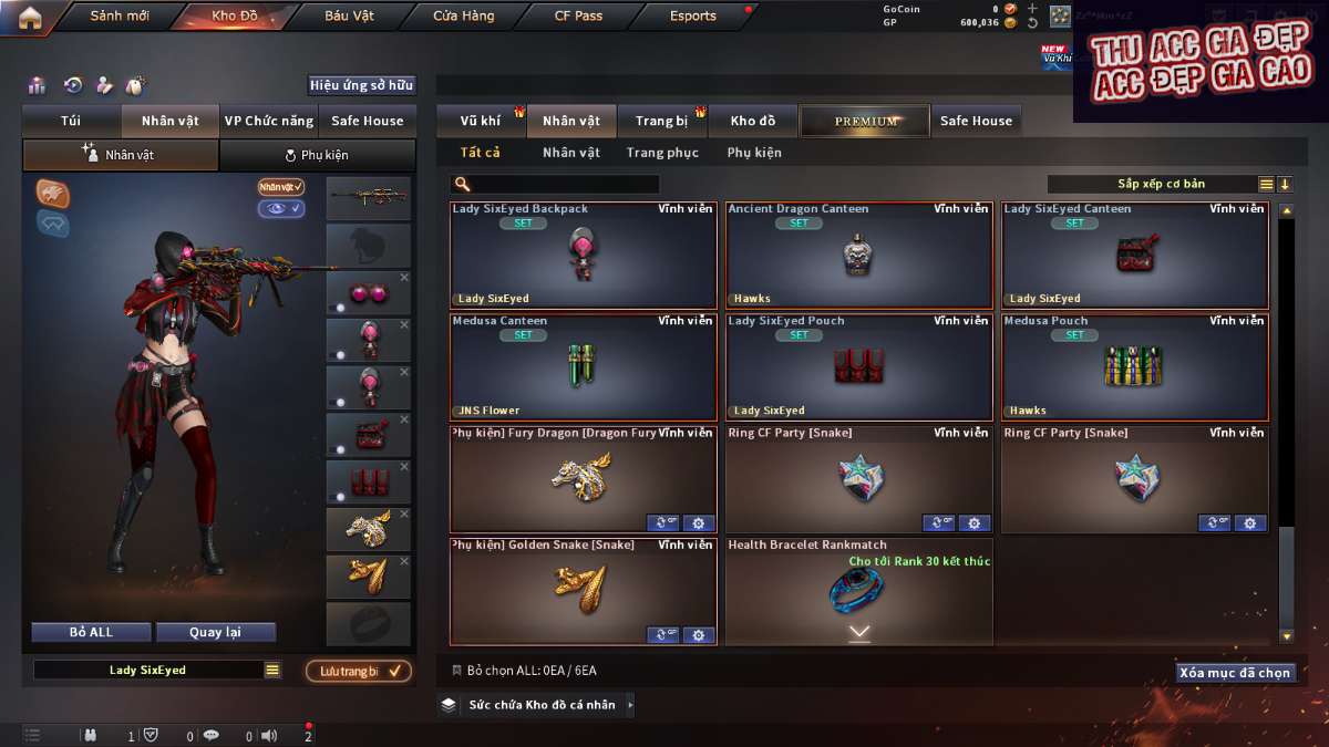 shop acc cf uy tin gia re